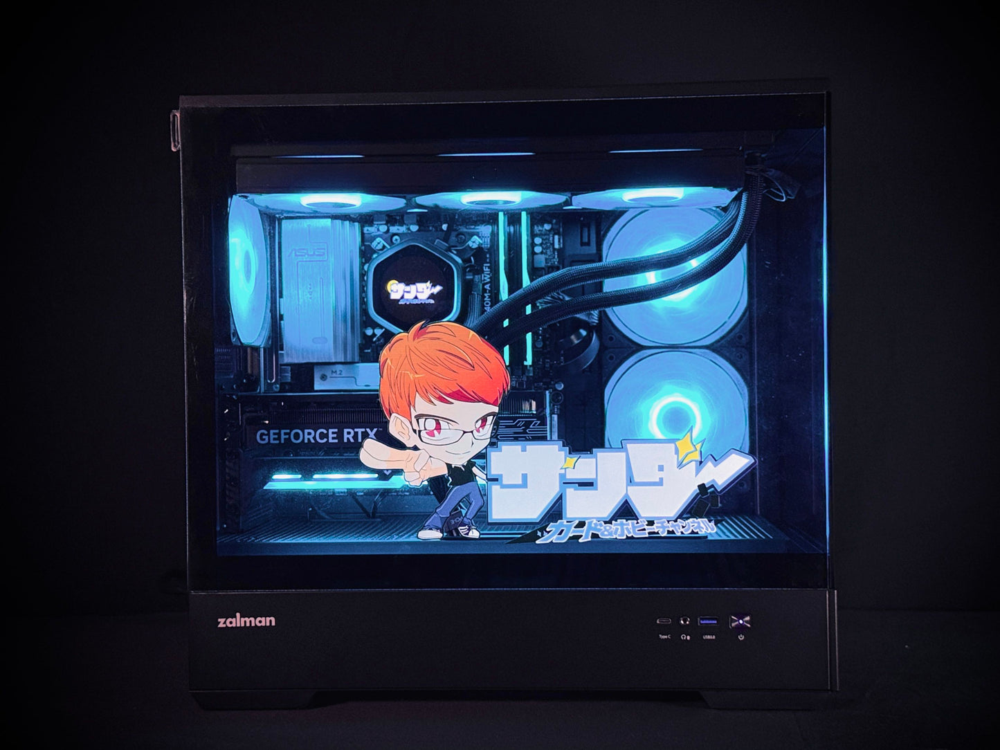 【サンダー カード&ホビーチャンネルコラボモデル】P30 Black/AM5-Ryzen 7 7800X3D/RTX5070 搭載モデル