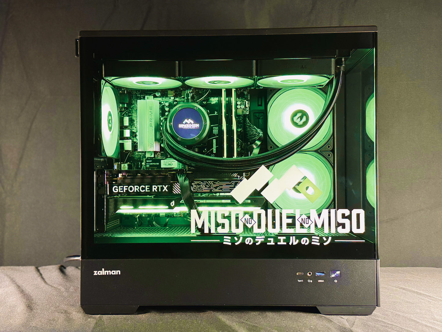 【ミソのデュエルのミソコラボモデル】P30 Black/AM5-Ryzen 7 9800X3D/RTX5070Ti搭載モデル