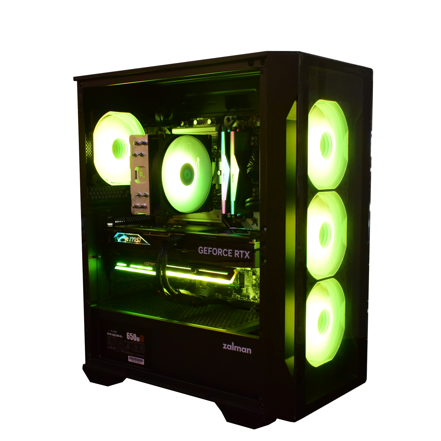 【i3NEO TG BLACK】AM4-Ryzen 5 5600XT/RTX5060Ti 8GB搭載モデル