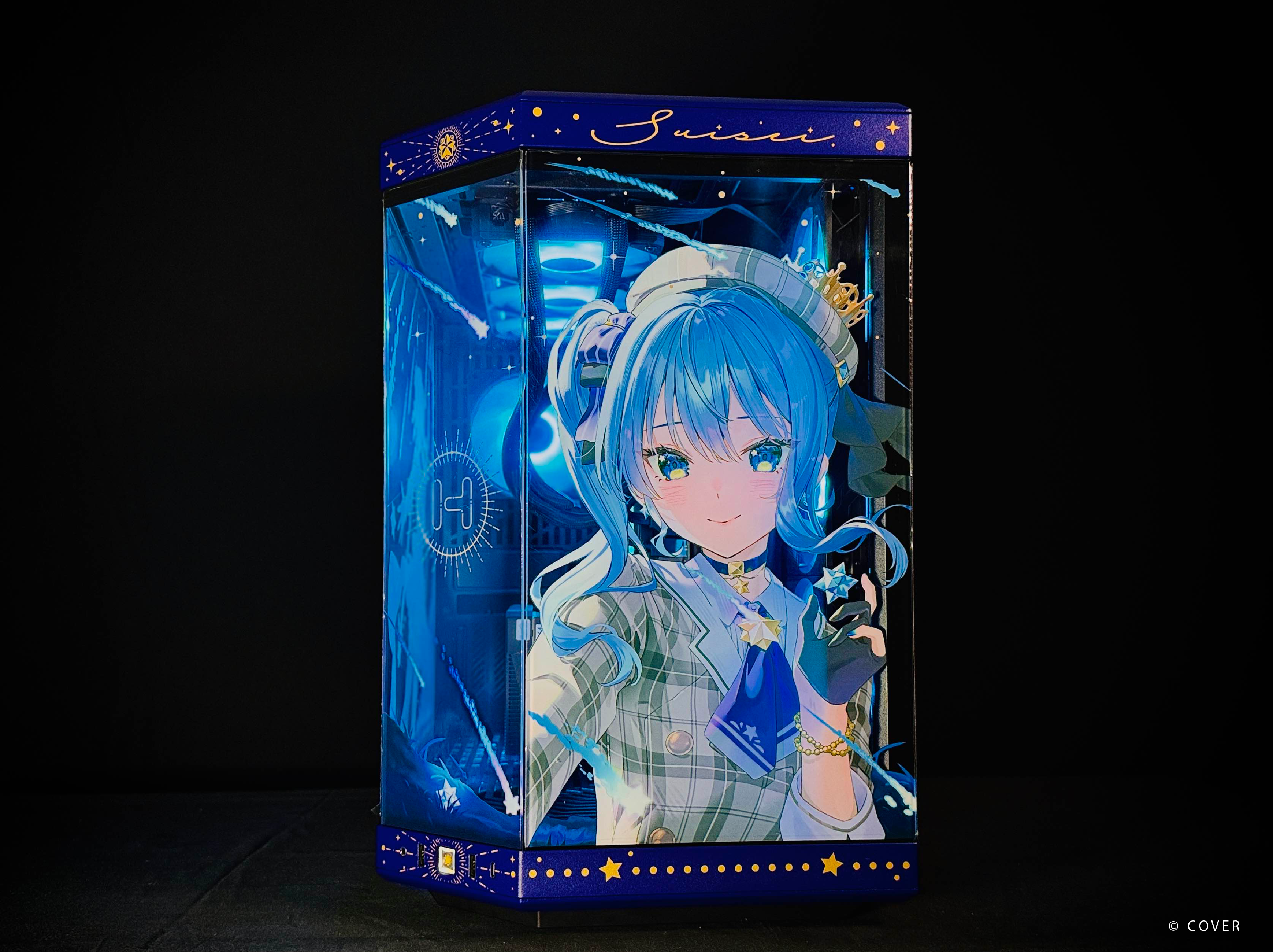 星街すいせい PC ケース 初回限定タペストリー付き 初回限定タペストリー付き 星街すいせいコラボpcケースhyte y70 即日 星街