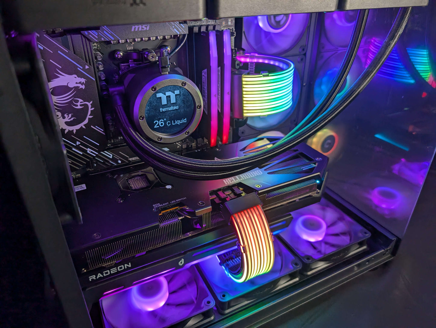 【PCパーツ】ケーブル用LEDスリーブ